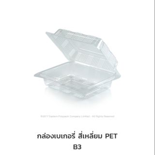 กล่องใส PET-B3 (100ชิ้น) EPP