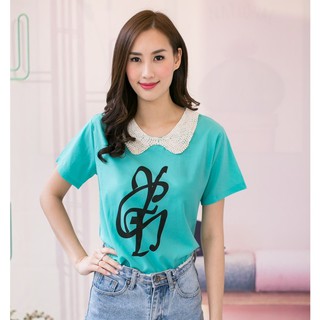 เสื้อชีฟองคอลูกไม้ รุ่น1265 ฟรีไซส์