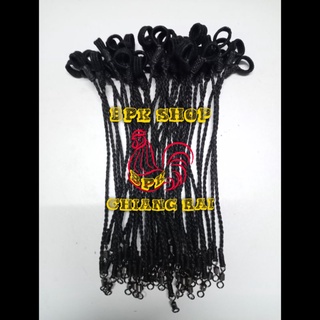 เชือกผูกขาไก่ ไก่แจ้ ไก่ตั้ง แพ็ค 1 เส้น (ดำ A) ยาว 20 cm. พ…