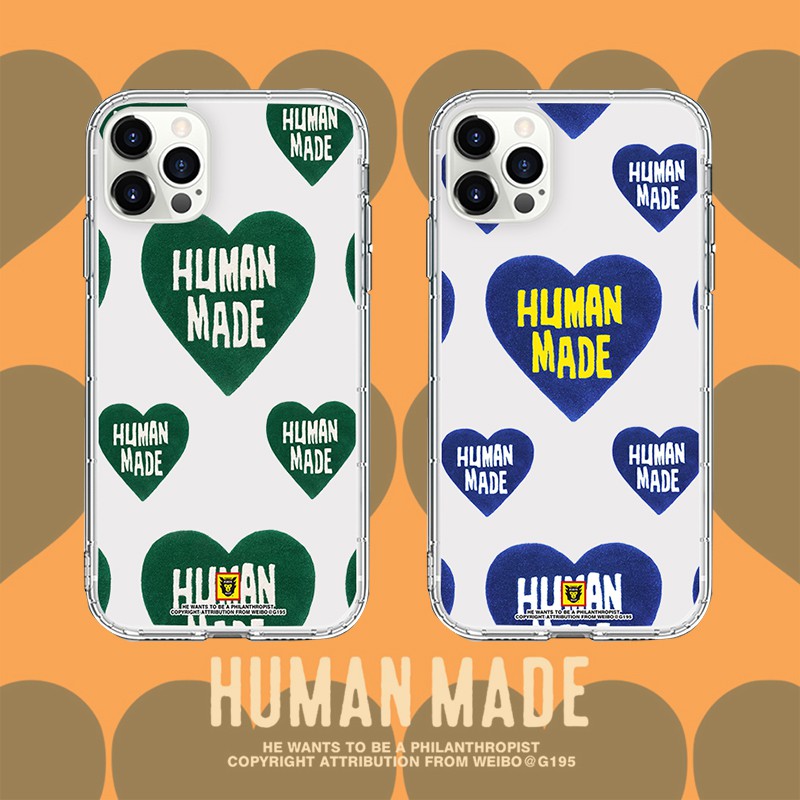 สตรีทแฟชั่น HUMAN MADE เคสซิลิโคน iphone 12 pro เคสไอโฟน7plus เคส iphone 11 7 8 IPhone se2020 case I