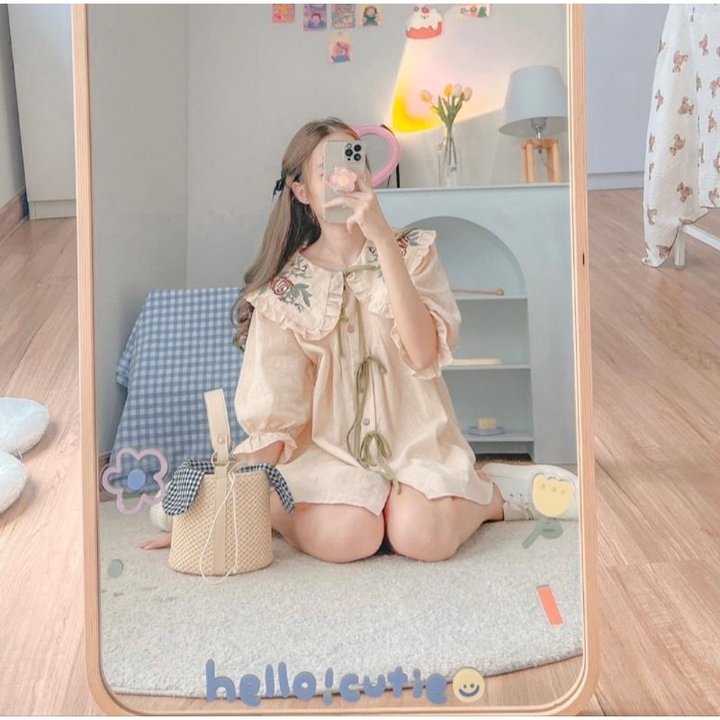 🔸️ส่งต่อ🔸️มินิเดรสปักดอกไม้🌼🍀 ||Rika.Shop