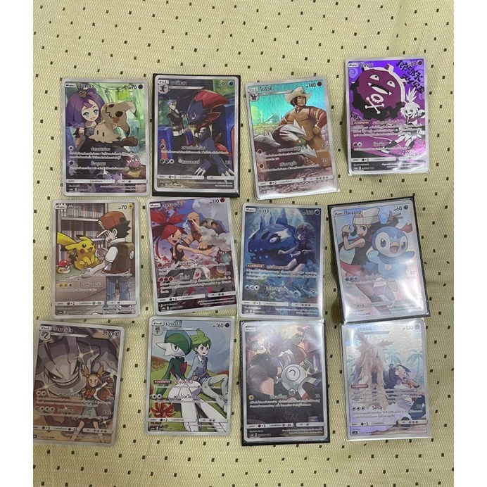 [การ์ดโปเกมอน CHR] Pokemon Card CHR ชุดเก่าครบชุด 12 ใบ