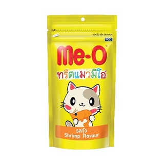 มีโอ ขนมแมวรสกุ้ง 50 กรัม X 3 ซอง อาหารแมว Me-O Cat Treats Shrimp 50 g x 3