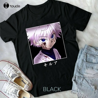 เสื้อยืดโอเวอร์ไซส์เสื้อยืด พิมพ์ลายการ์ตูนอนิเมะ Hunter X Hunter Gon Killua Hxh สีขาว แบบสร้างสรรค์ แฟชั่นสําหรับผู้ชาย