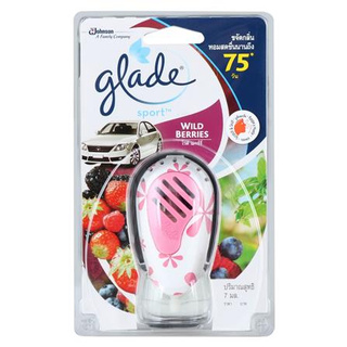 น้ำหอมปรับอากาศรถ GLADE สปอร์ต ไวด์เบอร์รี่ 7 มล. ให้ความหอมสดชื่นยาวนาน และกลบกลิ่นอันไม่พึงประสงค์