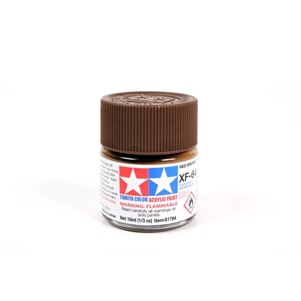 TAMIYA ACRYLIC MINI 81764 XF-64 สีน้ําตาลแดง