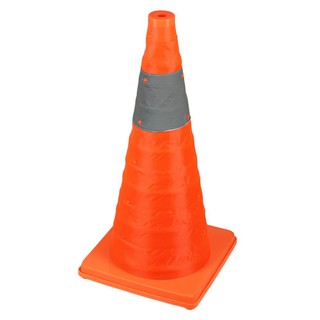 กรวยจราจรพับได้ PE RIGHT 60 CM สีส้ม TRAFFIC CONE RIGHT 60CM ORANGE