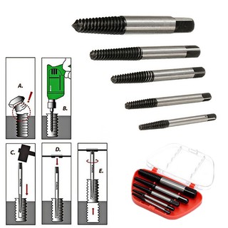 [Wind Popular Preferred Auto Parts] ดอกสว่านไกด์สกรู สําหรับซ่อมแซมรถยนต์ 5 ชิ้น