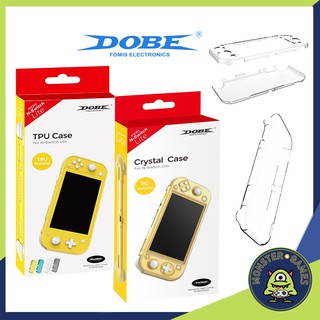 DOBE TPU กับ Crystal Case Nintendo Switch Lite (เคส Nintendo swtich Lite)(เคส Switch Lite)(Nintendo Switch Lite case)