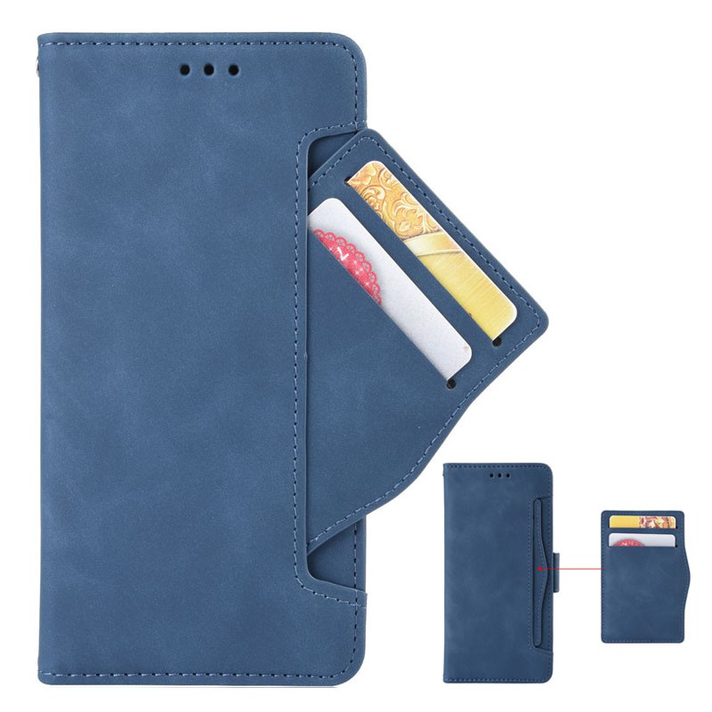 OPPO Reno 7/5G 7Pro 6Z 6Pro Reno6 5F 4F 4Z 3Pro Reno7 พลิกหนัง Multi-Card Slot กระเป๋าสตางค์เคสโทรศัพท์ขาตั้งผู้ถือฝาครอบ - รูปที่ 2