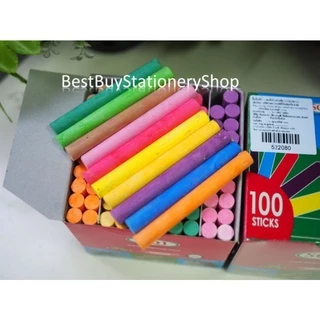 BestBuyStationery ไฮ ชอล์กสี ชอล์กเขียนกระดาน 100แท่ง/กล่อง Hi Chalk 100Stick /Box