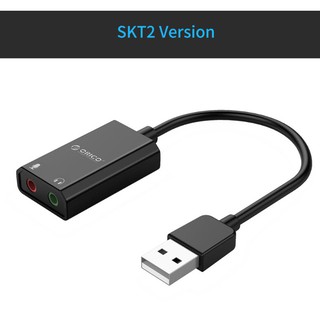 ORICO (SKT2 Version) Sound Card External 3.5mm USB Adapter  for PS4 Pro Computer Microphone Sound Card