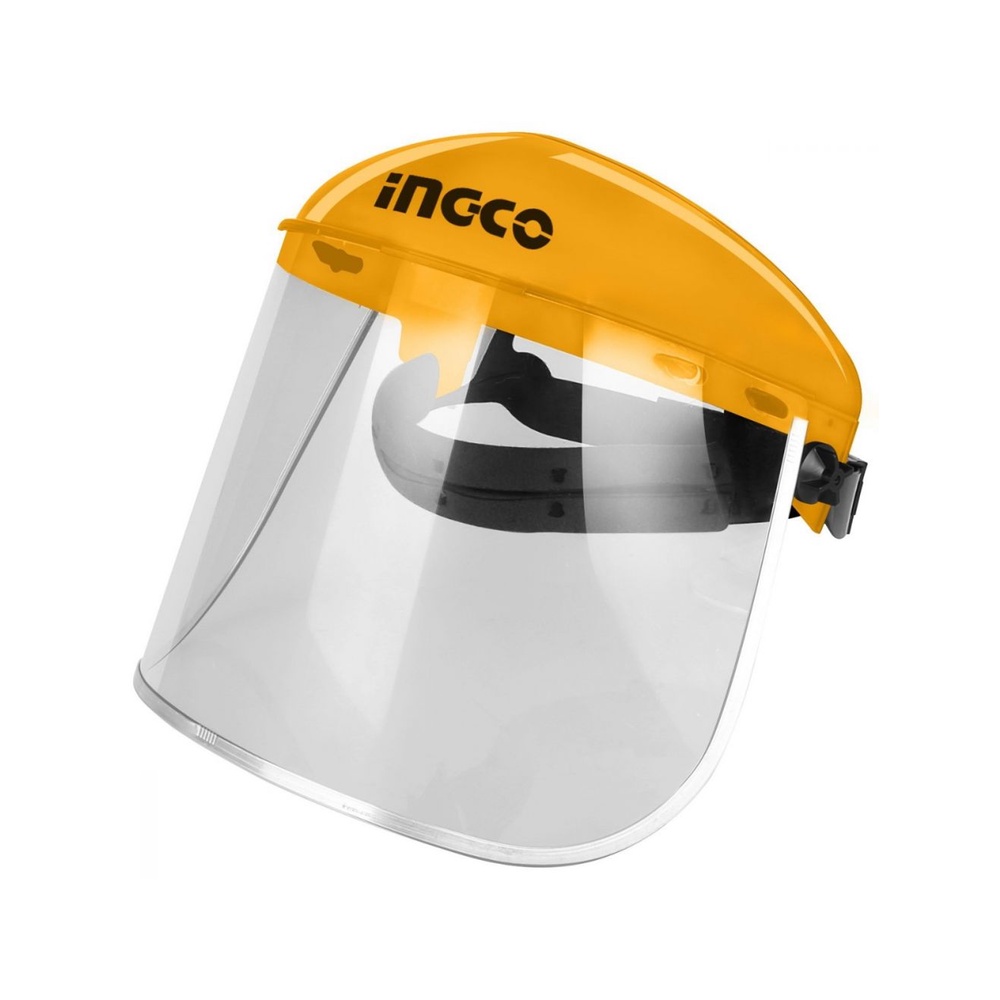 หมวกกันน็อค Face Shield Face Shield INGCO HFSPC01 หน้ากากนิรภัย ที่บังแดด ทนแรงกระแทก หน้ากากครอบนิรภัย โครงการคนงาน ป้องกันใบหน้า
