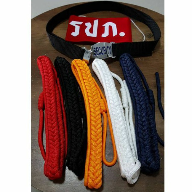 ปลอกแขน รปภ./สายพร้อมนกหวีดรปภ.  พร้อมส่ง