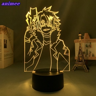 โคมไฟ Led รูปมังงะ My Hero Academia Denki Kaminari 3d ของขวัญ สําหรับตกแต่งห้องนอน