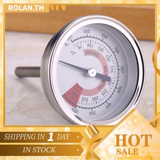 Rolan เทอร์โมมิเตอร์สเตนเลสวัดอุณหภูมิเนื้อ BBQ เตาอบ