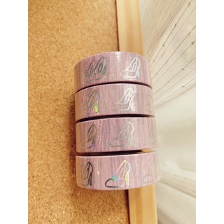 👠  SILVER GLASS SLIPPER WASHI TAPE 👠 วาชิเทป เทป รองเท้าแก้ว สีเงิน 👠