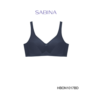 Sabina ซาบีน่า เสื้อชั้นใน (ไม่มีโครง) รุ่น Habpy Adult รหัส HBON1017BD สีน้ำเงิน