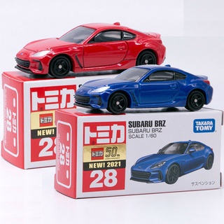 รถเหล็กTomica ของแท้ Tomica No.28 SUBARU BRZ (มีสติ๊กเกอร์ First Lot 2021)