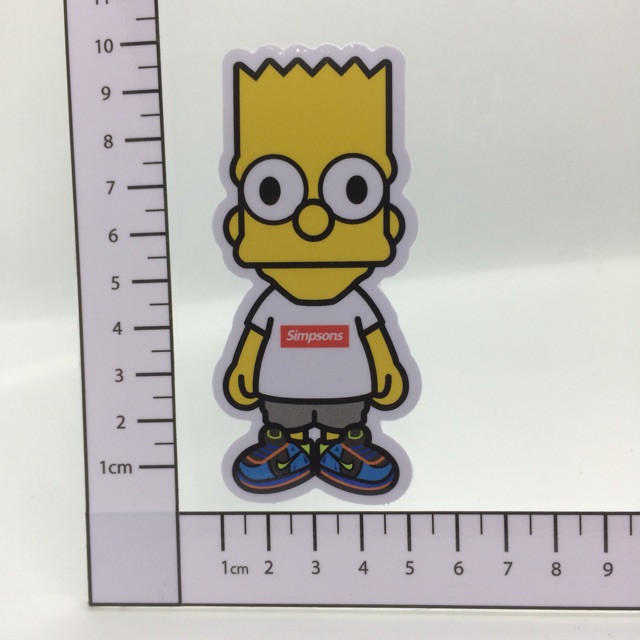 B73 สติ๊กเกอร์ Bart Simpson