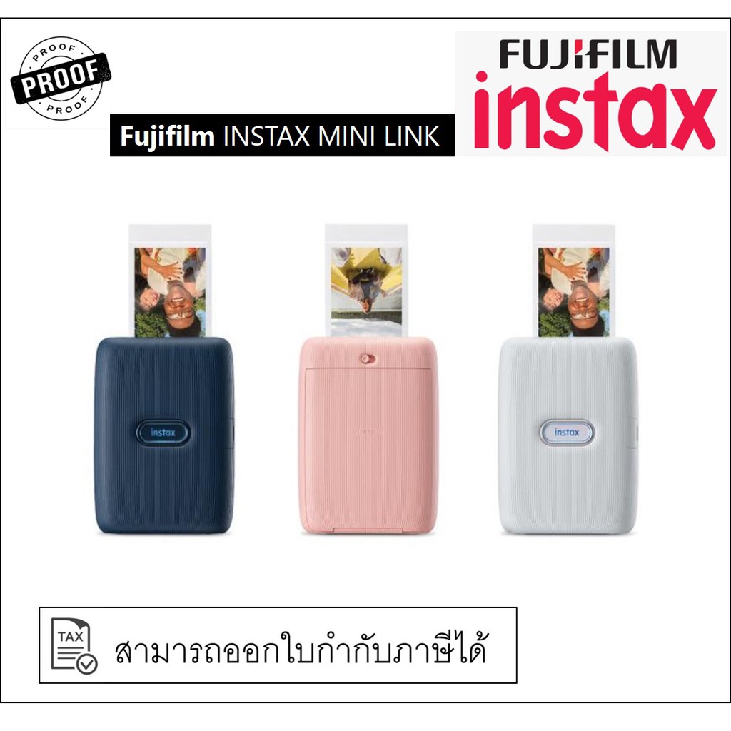 Fuji Instax Link Fujifilm Instax Mini Link Smartphone Printer ประกันศูนย์ 1 ปีเครื่องปริ้น ทันใจ