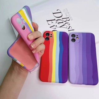 เคสรุ้ง ออปโป้ Oppo A5(2020) A9(2020) Reno4 Reno2f Realme5 Realmec3 RealmeC15 RealmeC12 RealmeC17 ซิลิโคน