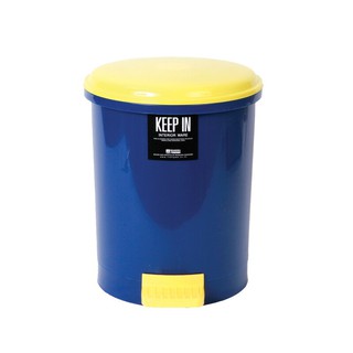 ถังขยะมีฝาปิด (10 ลิตร) สีน้ำเงิน สแตนดาร์ด RW9084 Waste bin with lid (10 liters) Blue standard RW9084