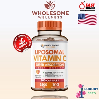 Wholesome Wellness Liposomal Vitamin C 200 Capsules exp02/2025