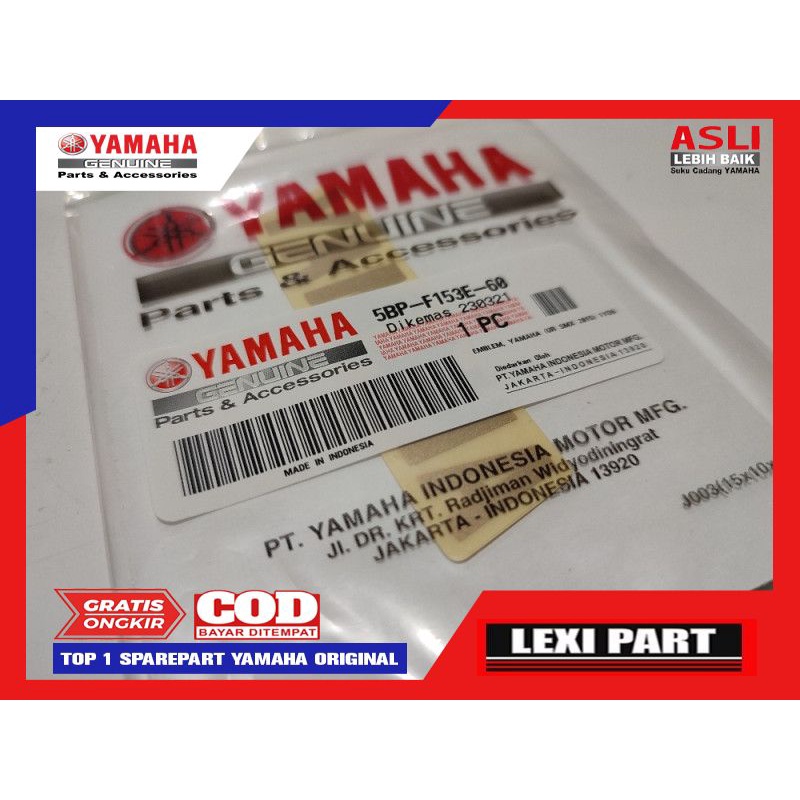 YAMAHA EMBLEM STICKER TOOLBOX COVER RX KING 2003 GOLD SE ORIGINAL YAMAHA YGP 5BP-F153E-60