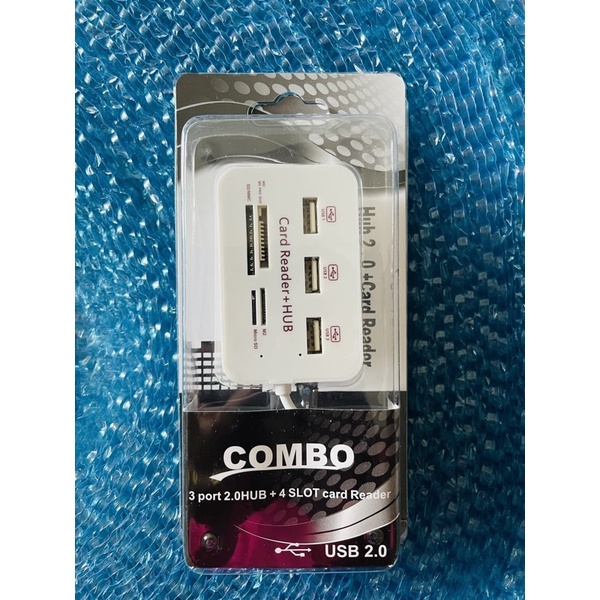 Mini USB 3.0 HUB + เครื่องอ่านการ์ดความเร็วสูง USB HUB พร้อม MS/SD/M2/ TF Card Reader 3 พอร์ต USB Splitterสำหรับแล็ปท็อป