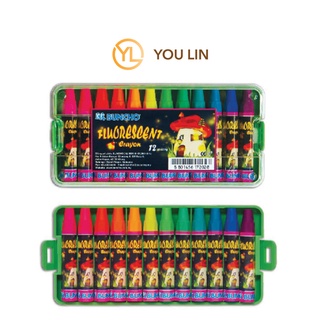 ดินสอสีเรืองแสง 12 สี