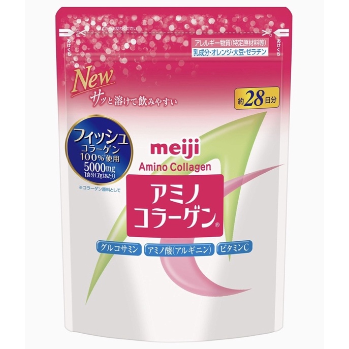 MEIJI Amino Collagen คอลลาเจนชนิดผง ยอดขายดีอันดับ 1 ในญี่ปุ่น 🇯🇵