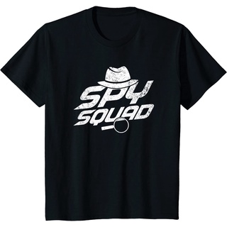 เสื้อเชิ้ต คอกลม ผ้าฝ้ายแท้ พิมพ์ลาย Spy Squad คุณภาพสูง แฟชั่นสําหรับงานวันเกิดS-5XL