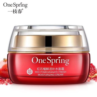 One Spring Red Pomegranate Fresh Moisturizing Cream ครีมทับทิมแดง