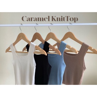 พร้อมส่ง - Caramel knit top 🌰🐿💙