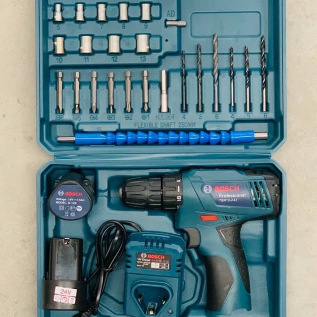 สว่านแบต สว่านไร้สาย Bosch 24v