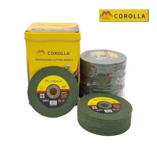 100pcs ใบตัดเหล็ก ตัดสเตนเลส 4นิ้ว JYHและCOROLLA (107 mm) ใบตัดเหล็ก