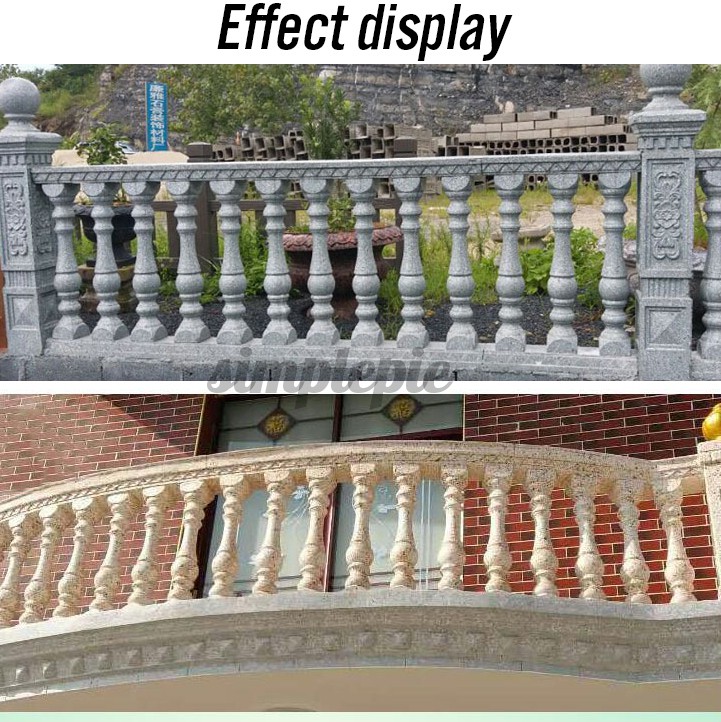 Balustrade Cement HappyLife Mold Concrete Pedestal Mould Garden Park