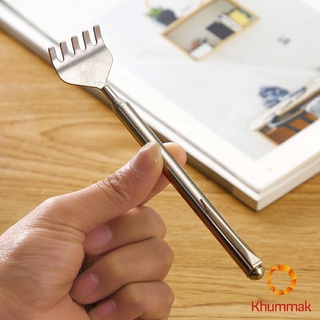 Khummak ไม้เกาหลัง สแตนเลส แบบพกพา ยืดหดได้ ราคาต่อชิ้น Stainless steel back scratcher