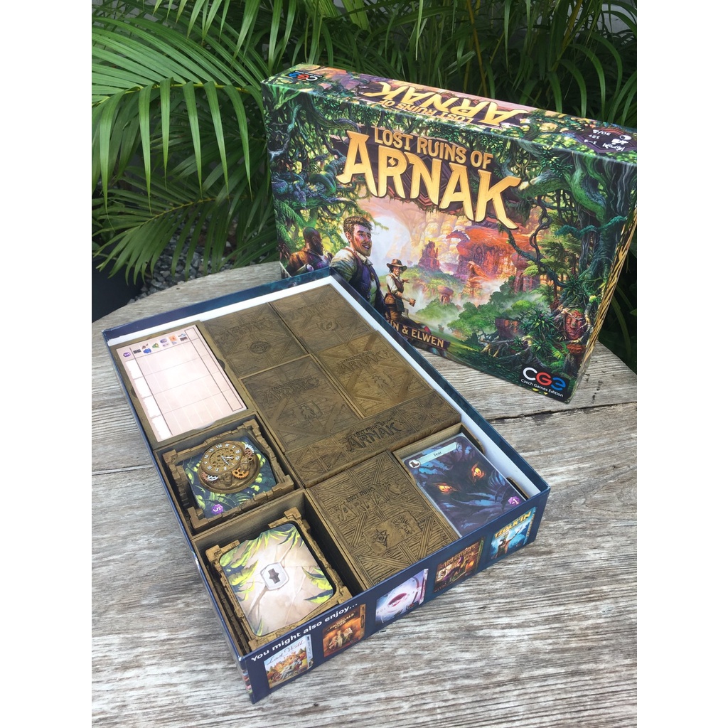 [Plastic] Lost Ruins of Arnak Board Game [Th/EN]: Deluxe Insert - กล่องจัดเก็บอุปกรณ์สำหรับเกมนครสาบสูญแห่งอาร์นัค
