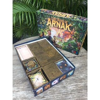 [Plastic] Lost Ruins of Arnak Board Game [Th/EN]: Deluxe Insert - กล่องจัดเก็บอุปกรณ์สำหรับเกมนครสาบสูญแห่งอาร์นัค