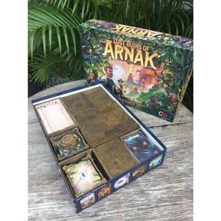 [Plastic] Lost Ruins of Arnak Board Game [Th/EN]: Deluxe Insert - กล่องจัดเก็บอุปกรณ์สำหรับเกมนครสาบสูญแห่งอาร์นัค