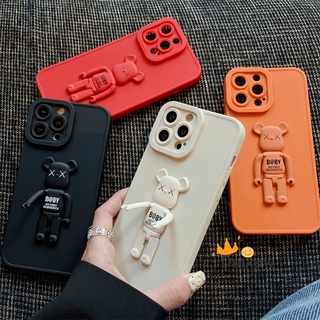 Violent Bear Kaws Phone Case Xiaomi Redmi 9T 10 9 9A 9C Note 11 Pro 5G Case Soft Silicone Camera Protection Back Cover