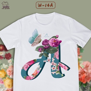 เสื้อลายตัวอักษร ABC BLOSSOM ดอกไม้ (A ฺB C)