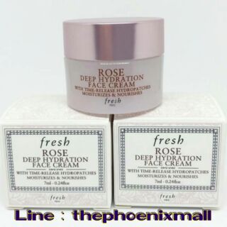 Fresh Rose Deep Hydration Face Cream 7 ml. (เครื่องสำอางของแท้)