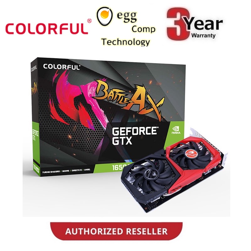 COLORFUL GEFORCE GTX 1650 SUPER NB 4G-V DDR6 128BIT กราฟิกการ์ด GTX1650 SUPER