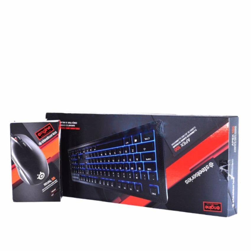 SteelSeries Apex 100 Gaming Keyboard ขายเป็นชุด คีย์บอร์ด+เมาส์