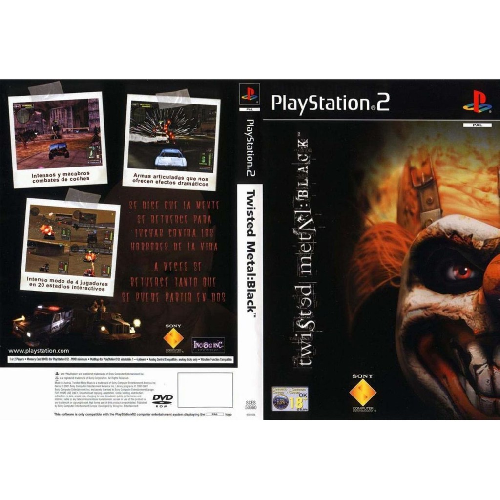 แผ่นเกม PS2  [Twisted Metal - Black (USA)]