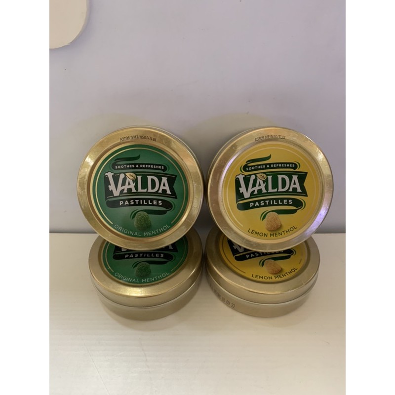 Valda Pastilles ลูกอมชนิดนุ่ม แบบตลับ 50 กรัม ตราวอลด้า ลูกอมนุ่ม Exp.04/2023