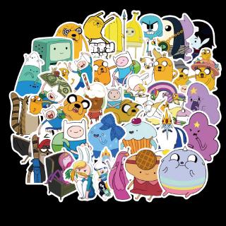 สติกเกอร์พิมพ์ลายการ์ตูน adventure time ป้องกันน้ํา 50 ชิ้น